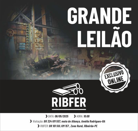 Grande Leilão Online RIBFER