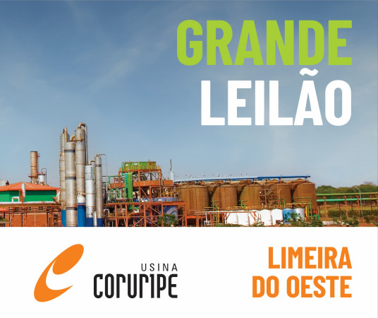 MEGA LEILÃO USINA CORURIPE 2025 - UNIDADE LIMEIRA DO OESTE